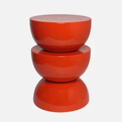 Tavolino in metallo effetto glassy, 46,5cm