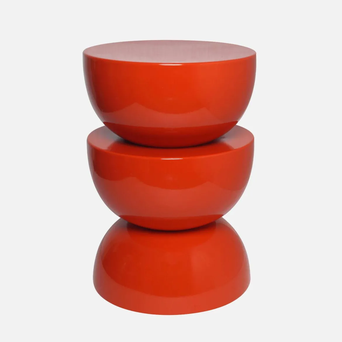 Tavolino in metallo effetto glassy, 46,5cm