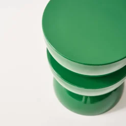 Tavolino in metallo effetto glassy, 46,5cm
