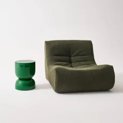 Tavolino in metallo effetto glassy, 42cm