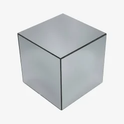 Tavolino, lato del divano, cubo a specchio 35cm