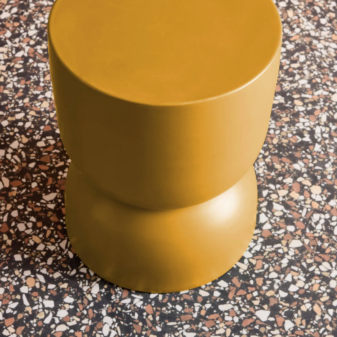 Tavolino, lato divano, comodino metallo, 42cm
