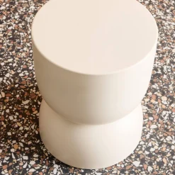 Tavolino, lato divano, comodino metallo, 42cm