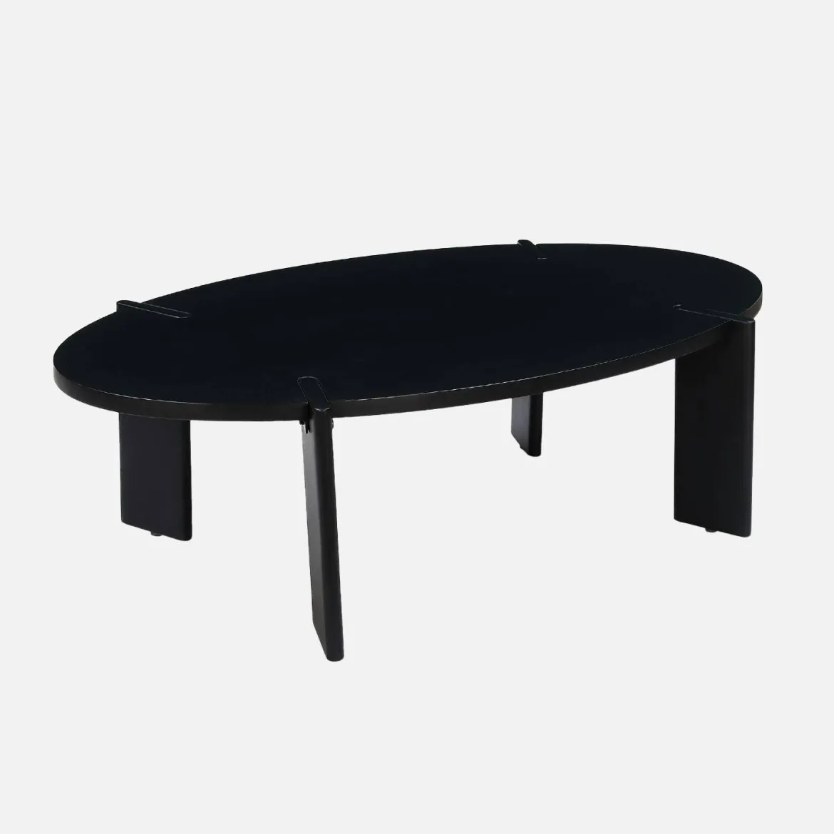 Tavolino ovale in legno di mango massello, 120cm