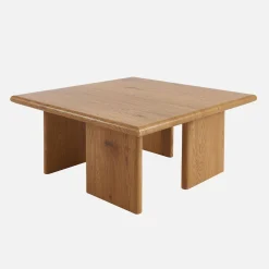 Tavolino quadrato effetto legno