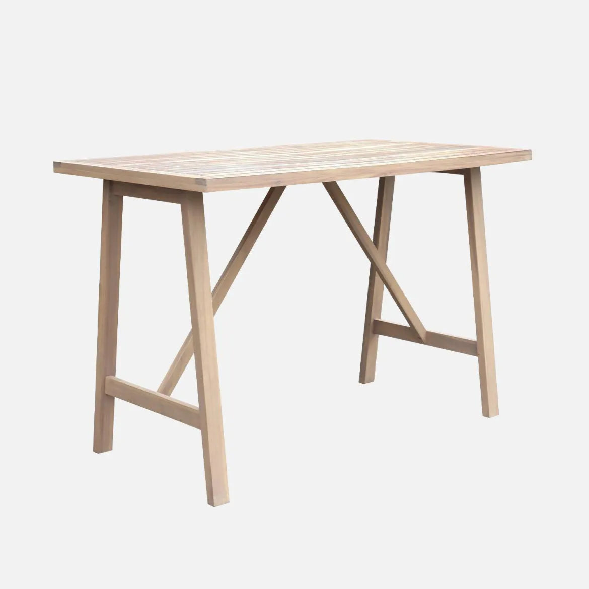 Tavolo alto da giardino in legno di acacia 4 posti