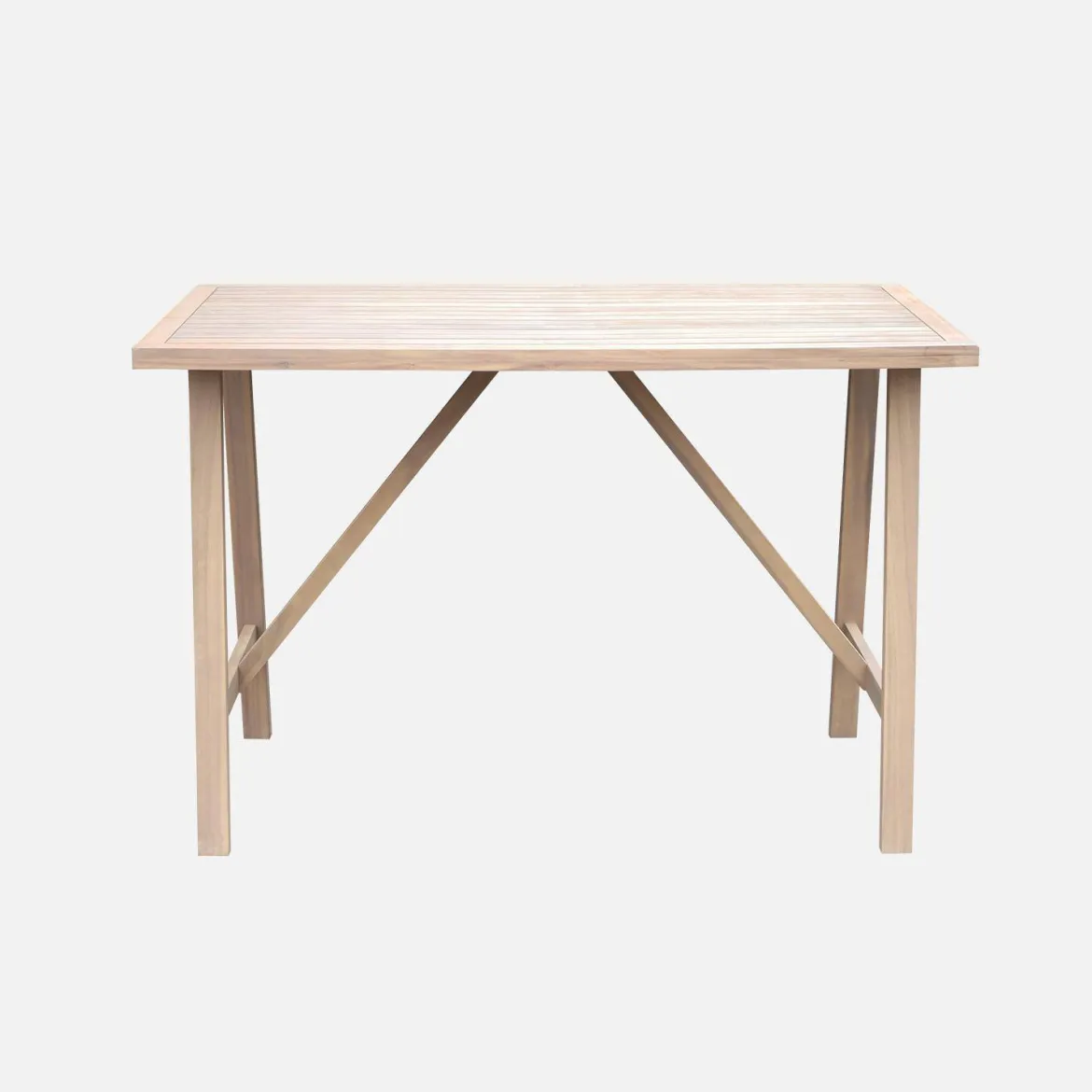 Tavolo alto da giardino in legno di acacia 4 posti