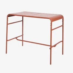 Tavolo alto da giardino in acciaio, 4 posti, 120cm