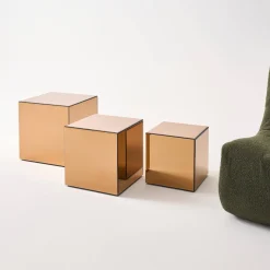 Tavolo cubico a specchio, 30cm