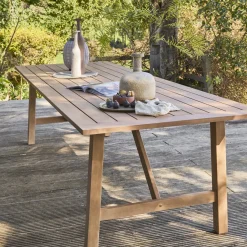 Tavolo da giardino in legno di eucalipto, 8 posti