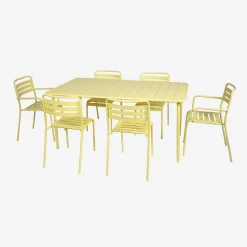 Tavolo da giardino in metallo 6-8 posti, 160cm