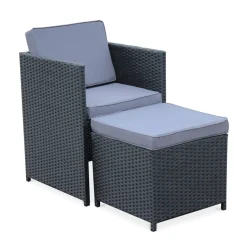 Tavolo da giardino in resina 8 poltroncine