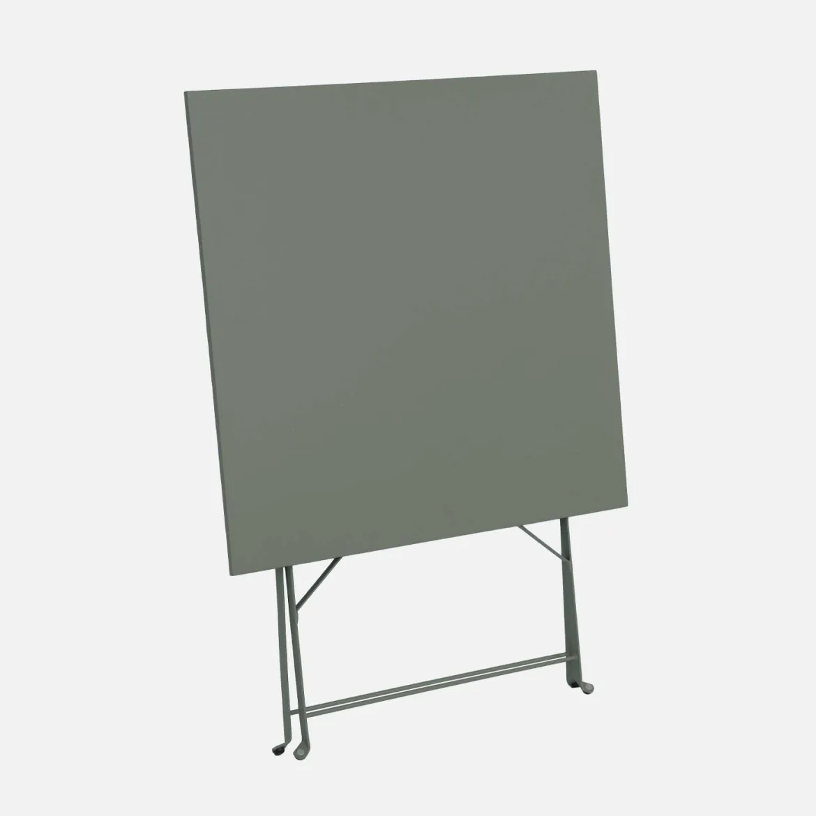 Tavolo da giardino pieghevole in acciaio, 2 posti, 70cm