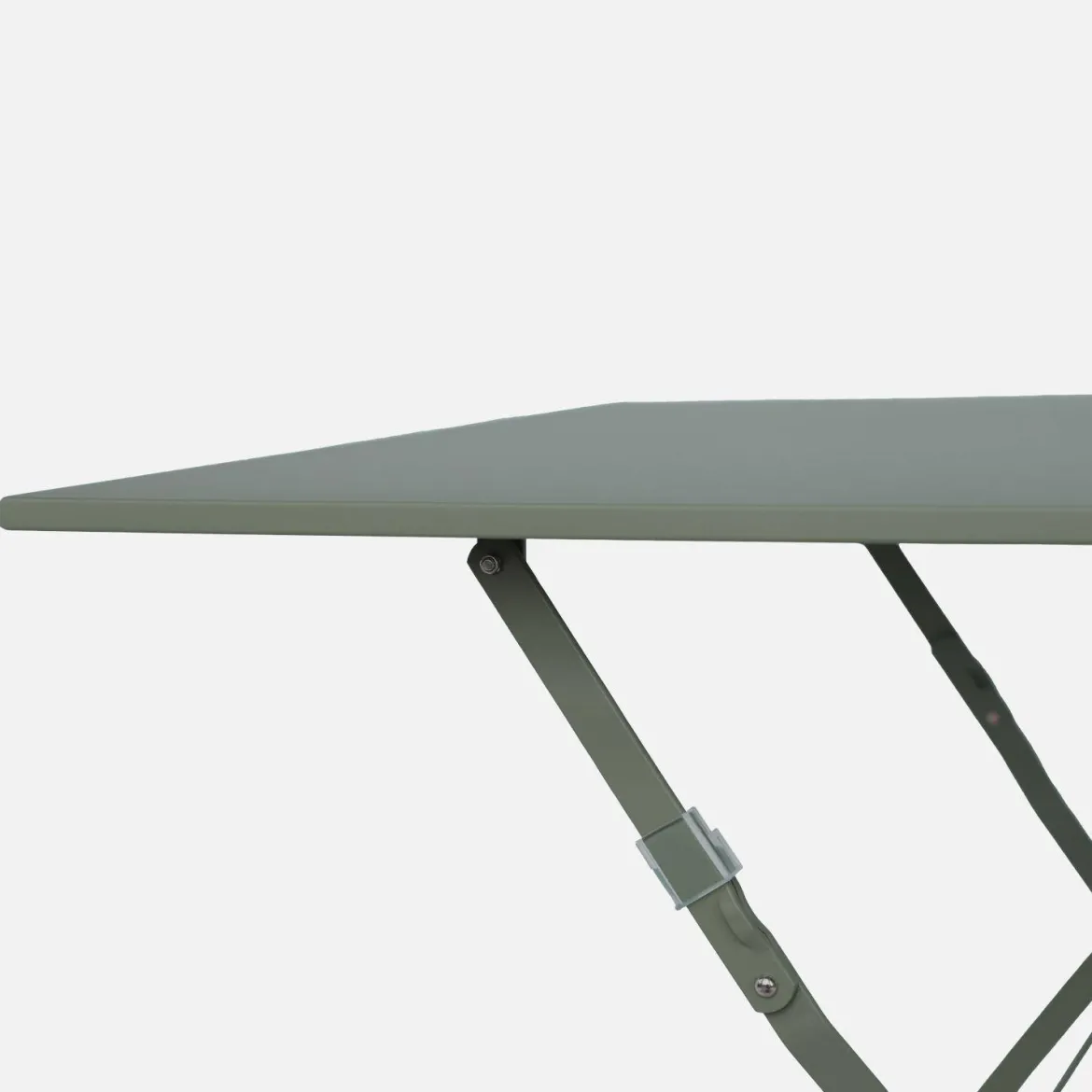 Tavolo da giardino pieghevole in acciaio, 2 posti, 70cm