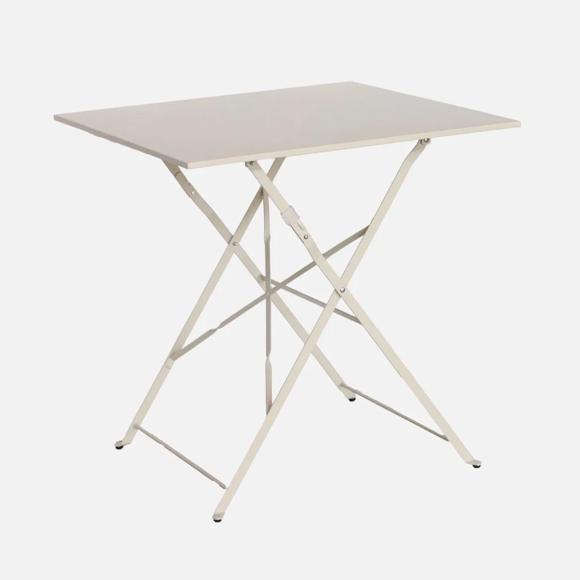 Tavolo da giardino pieghevole in acciaio, 2 posti, 70cm