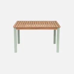 Tavolo da giardino rettangolare per bambini in legno, 4 posti