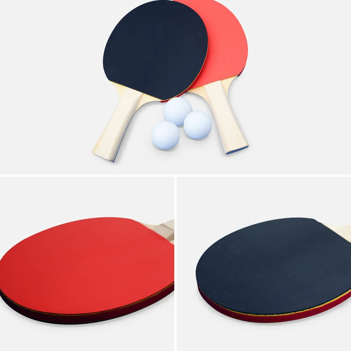 Tavolo da ping pong pieghevole da interno con 4 racchette e 6 palline, 274cm