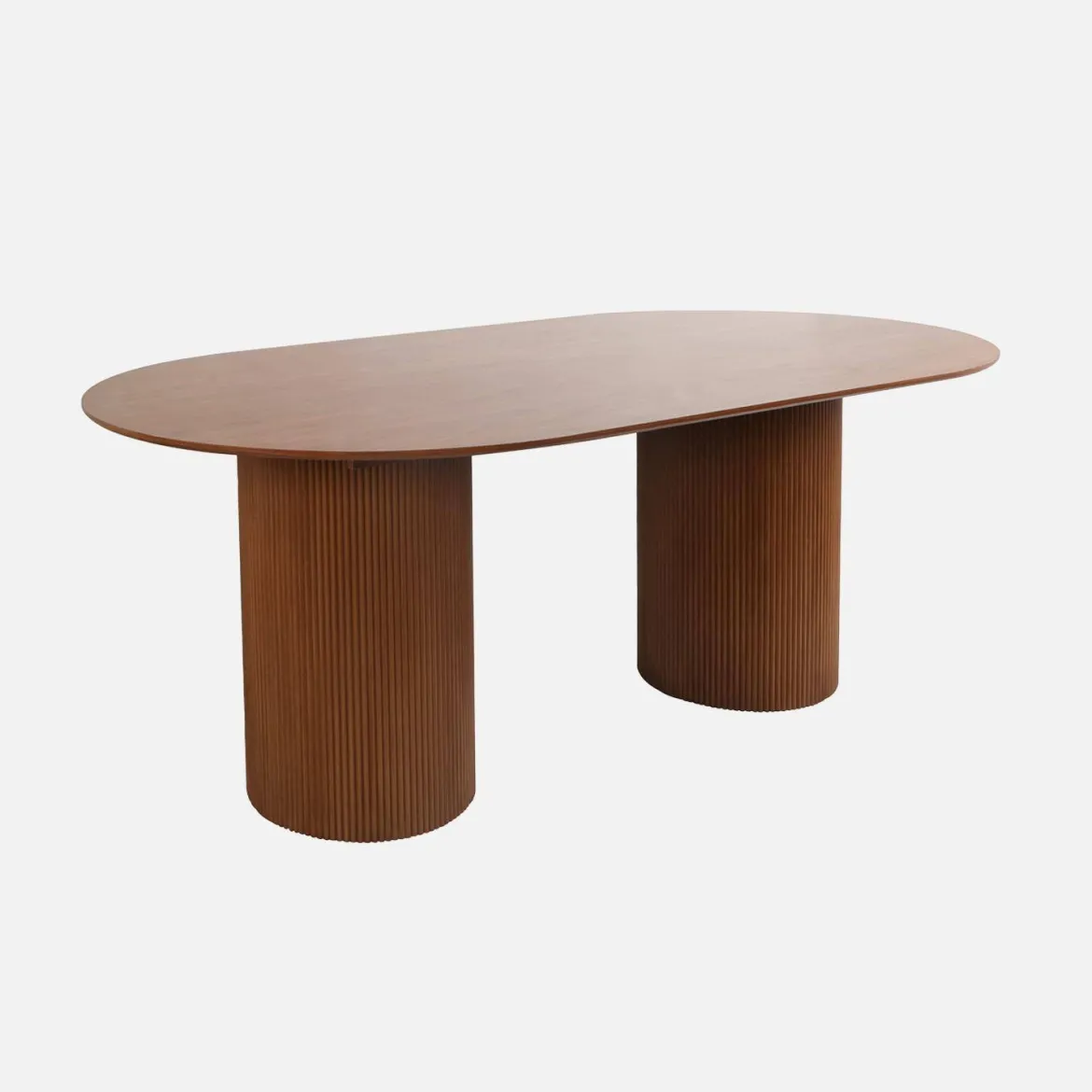 Tavolo da pranzo con effetto legno de 4-6 posti a sedere, 180cm