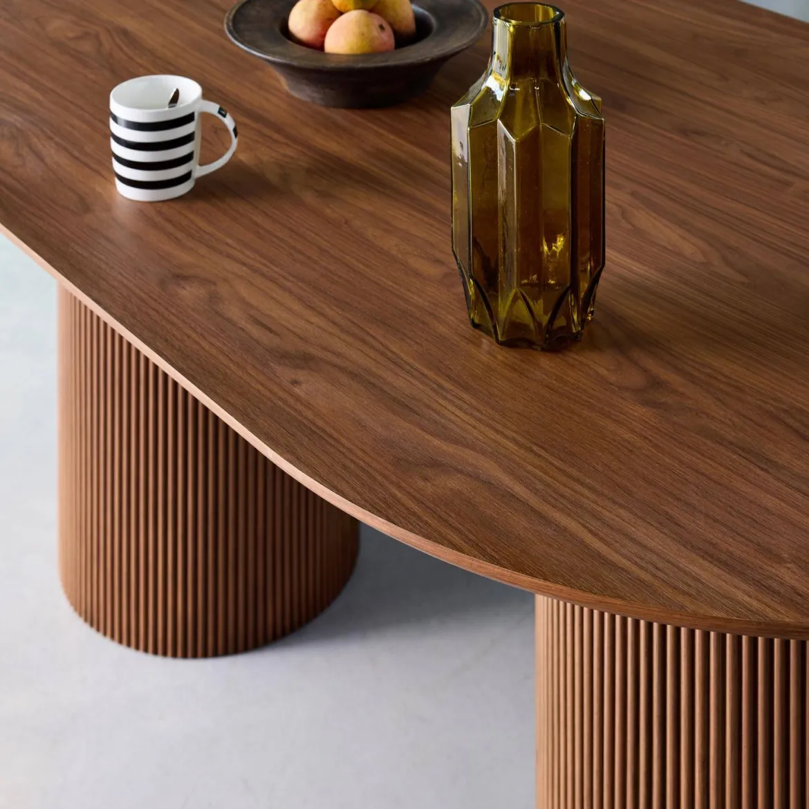 Tavolo da pranzo con effetto legno de 4-6 posti a sedere, 180cm