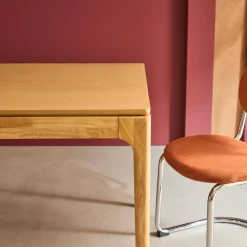 Tavolo da pranzo rettangolare in legno di hevea di 6 posti