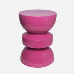 Tavolo d'appoggio in metallo effetto glassy, 44,5cm