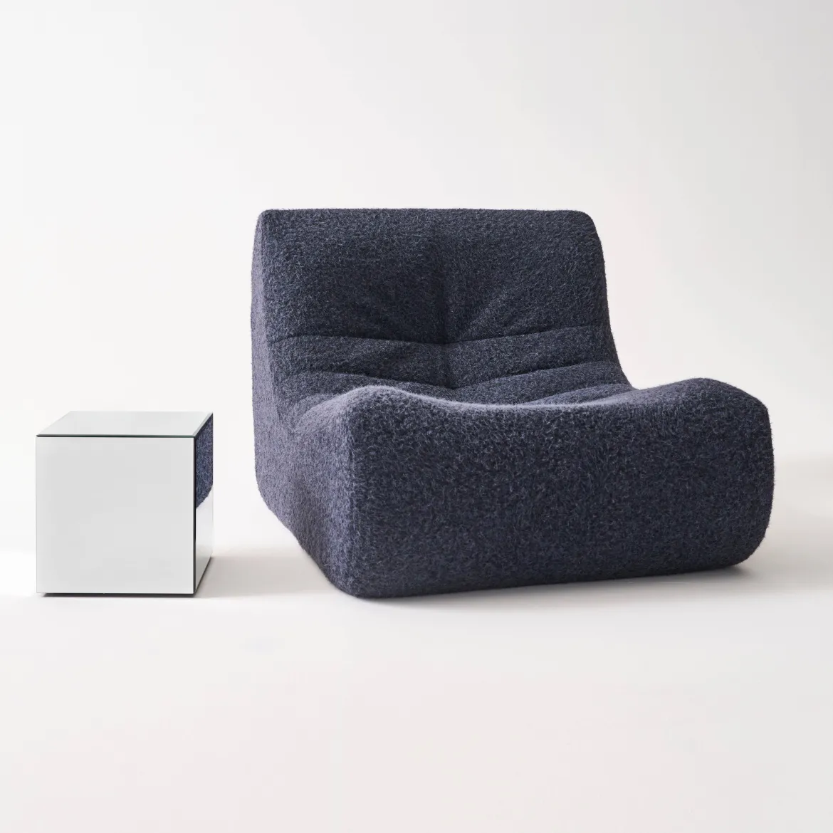 Tavolo cubico a specchio, 30cm