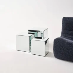 Tavolo cubico a specchio, tavolino da divano