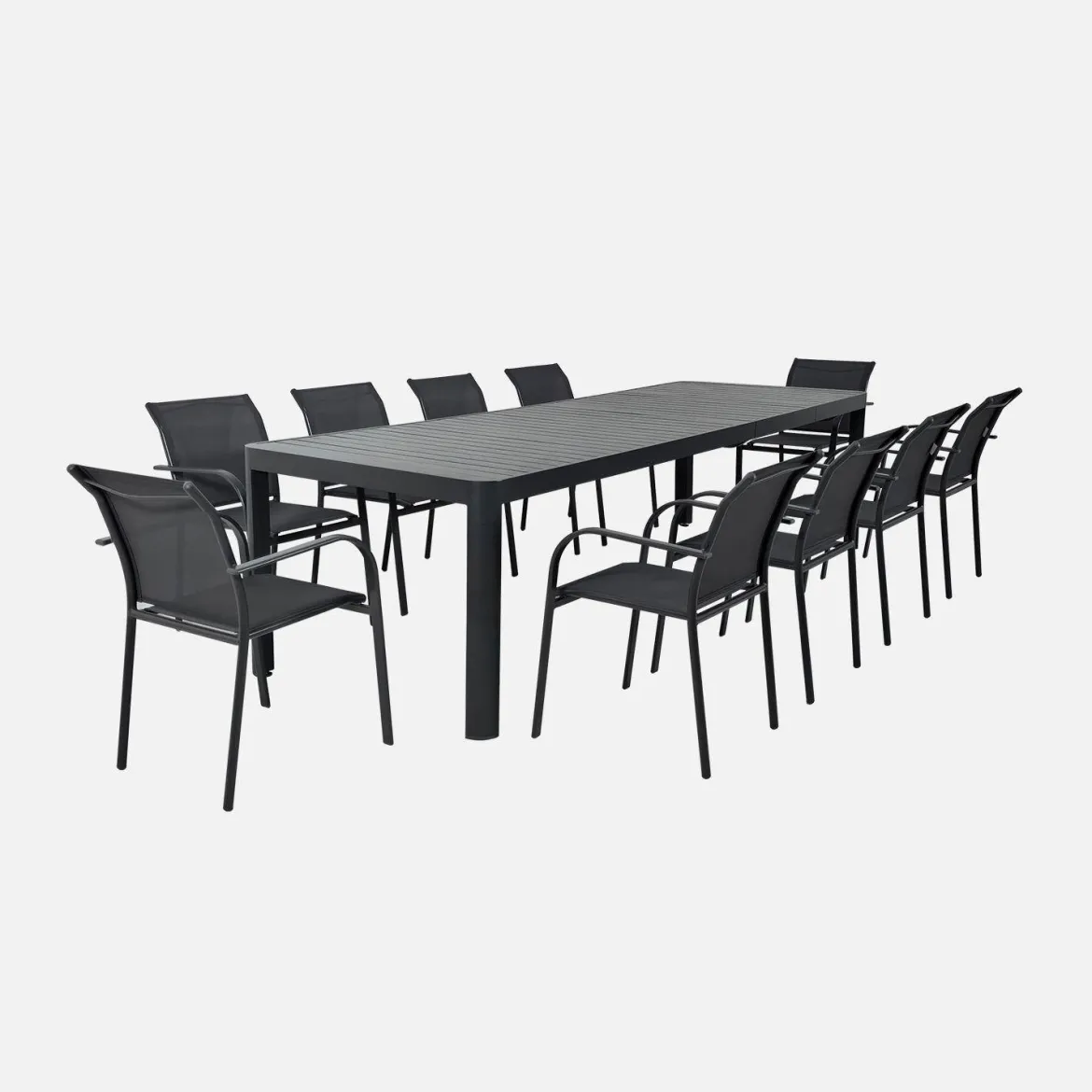 Tavolo da giardino allungabile in alluminio 6-10 posti, 300cm