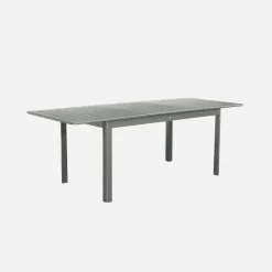 Tavolo da giardino allungabile in alluminio, 6 posti