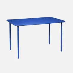 Tavolo da giardino in acciaio, 4 posti, 120cm