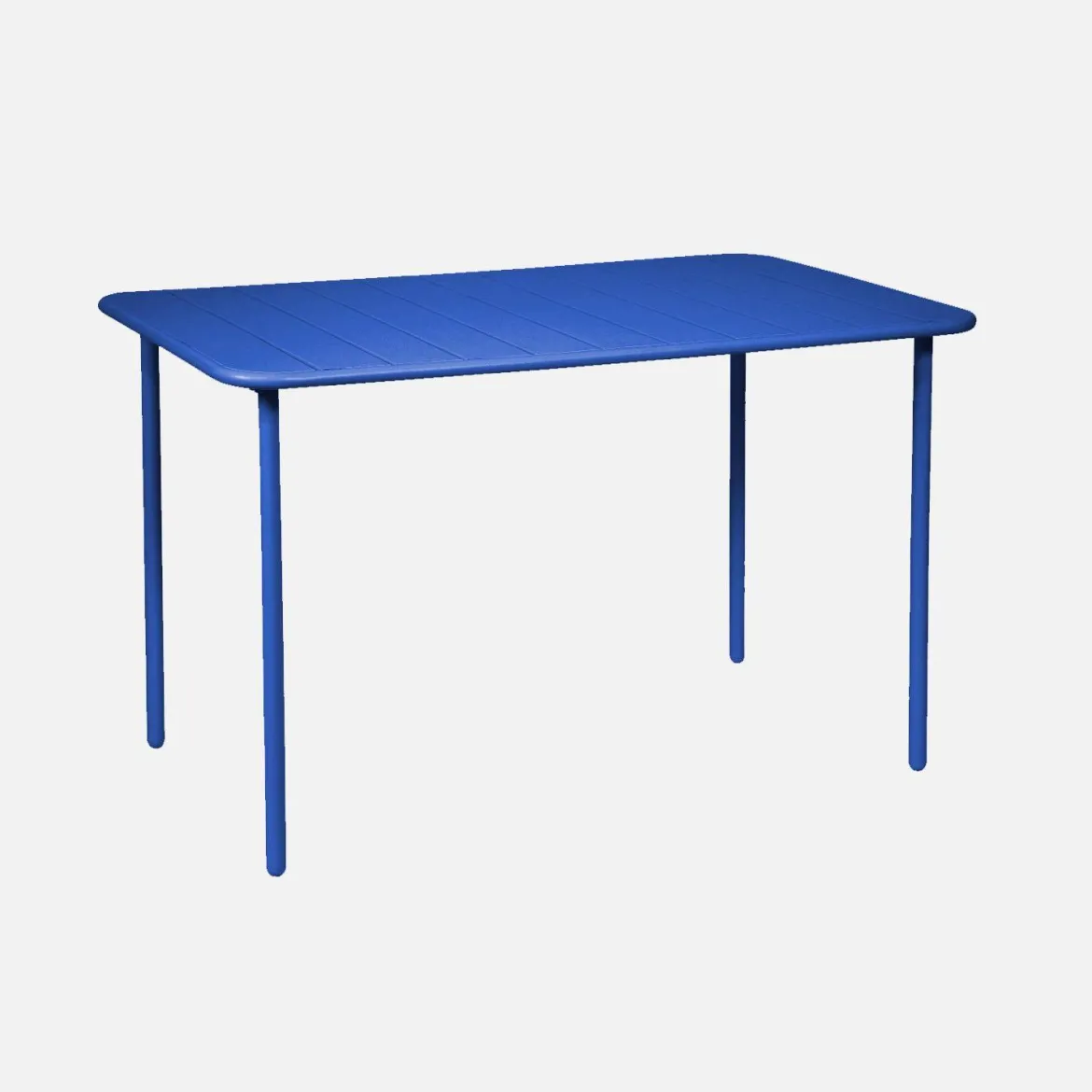 Tavolo da giardino in acciaio, 4 posti, 120cm