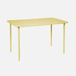 Tavolo da giardino in acciaio, 4 posti, 120cm