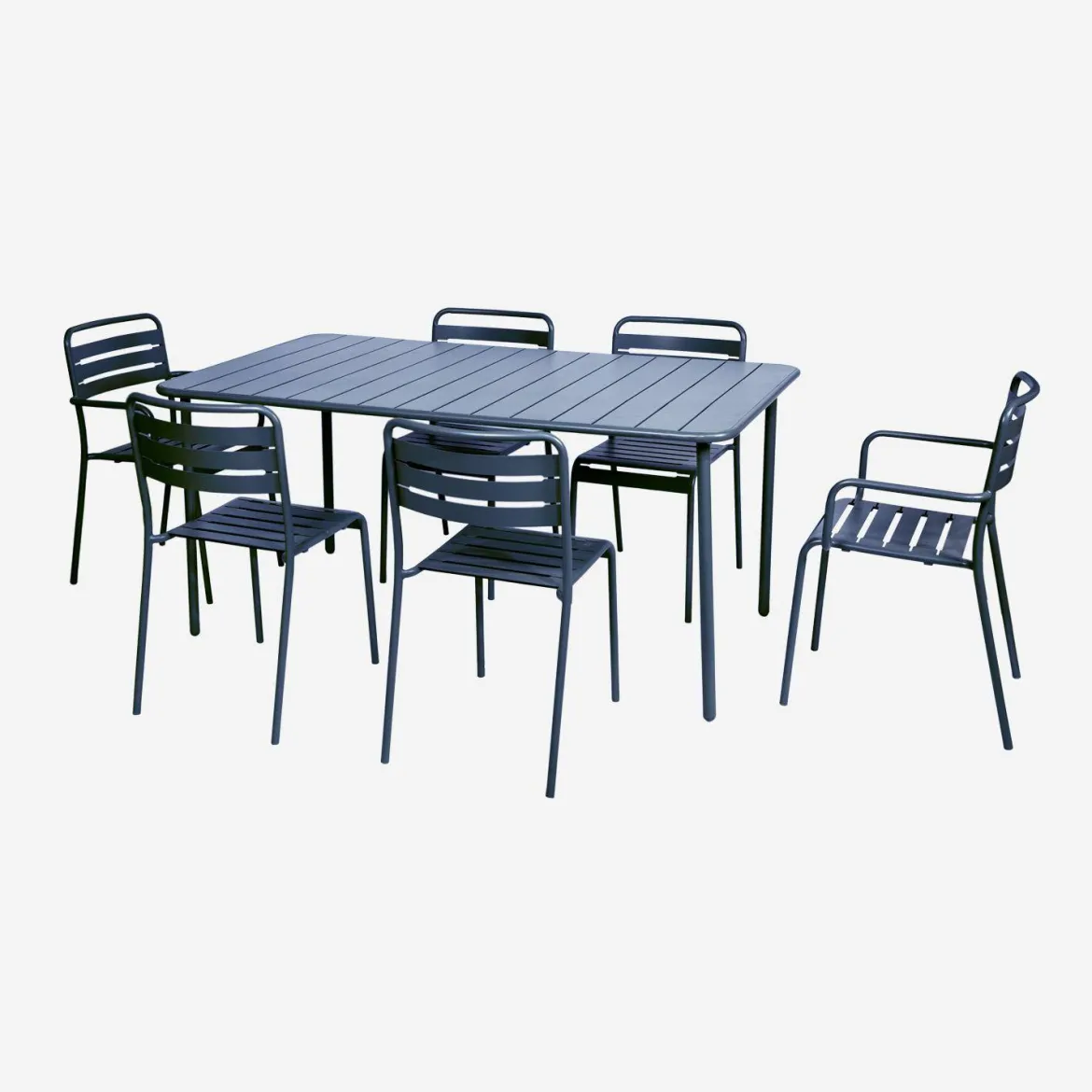 Tavolo da giardino in metallo 6-8 posti, 160cm