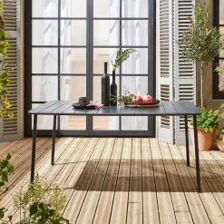 Tavolo da giardino in metallo 6-8 posti, 160cm