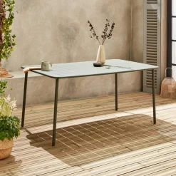 Tavolo da giardino in metallo 6-8 posti, 160cm