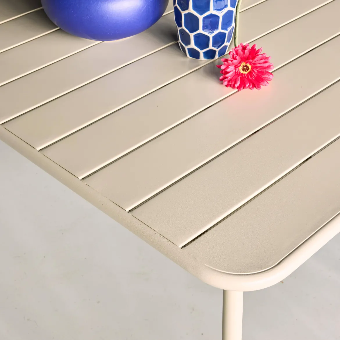 Tavolo da giardino in metallo 6-8 posti, 160cm
