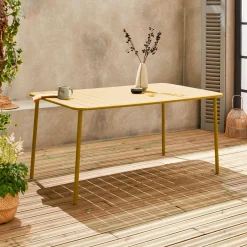 Tavolo da giardino in metallo 6-8 posti, 160cm