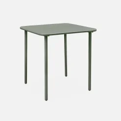Tavolo da giardino in metallo 2 posti, 70cm