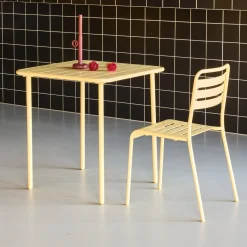 Tavolo da giardino in metallo 2 posti, 70cm