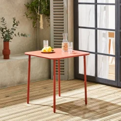 Tavolo da giardino in metallo 2 posti, 70cm