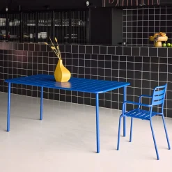 Tavolo da giardino in metallo 6-8 posti, 160cm
