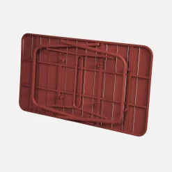 Tavolo da giardino pieghevole in metallo 6 posti, 140cm