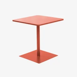 Tavolo da giardino quadrato in acciaio, 70cm