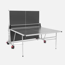Tavolo da ping pong per esterni pieghevole con 2 racchette e 3 palline, 274cm