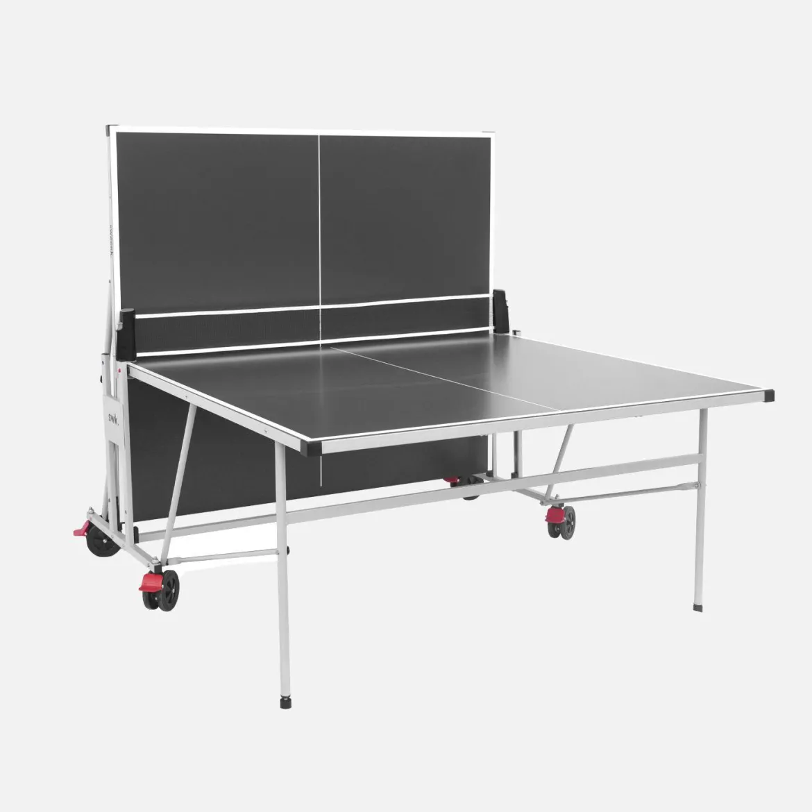 Tavolo da ping pong per esterni pieghevole con 2 racchette e 3 palline, 274cm
