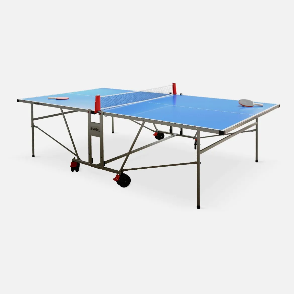 Tavolo da ping pong per esterni 274cm con 2 racchette e 3 palline + copertura in PVC