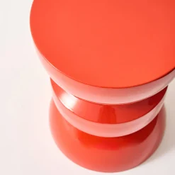 Tavolo d'appoggio in metallo effetto glassy, 44,5cm