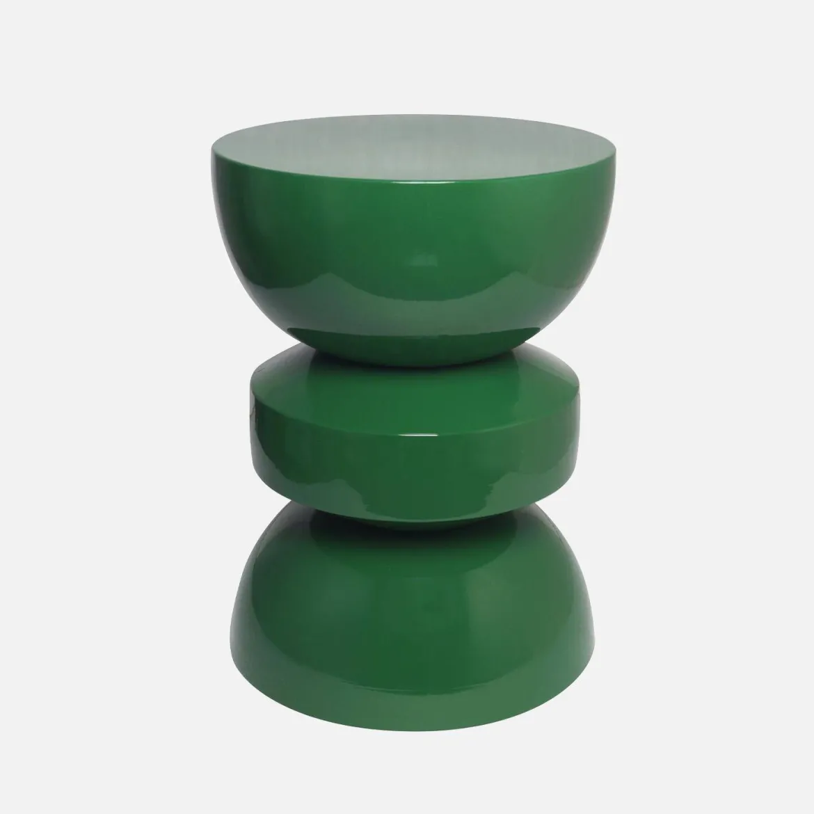 Tavolo d'appoggio in metallo effetto glassy, 44,5cm