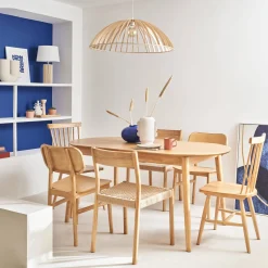 Tavolo da pranzo ovale allungabile da 6 a 8 posti