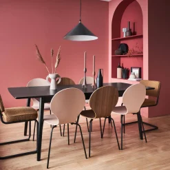 Tavolo da pranzo rettangolare allungabile, 6-8 posti